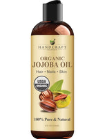 Handcraft Blends USDA Organic Jojoba Oil - 8 Fl Oz - 100% Pure and Natural