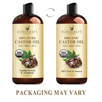 Handcraft Blends Organic Castor Oil - 16 Fl Oz - 100% Pure and Natural